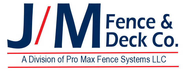 The JM Fence logo is your symbol for the best in custom fencing in Berks County: vinyl, wood, aluminum, chainlink and iron fencing